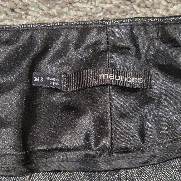 Maurices Dress Slacks Straight Leg Size 3/4 Short - Picture 6 of 8